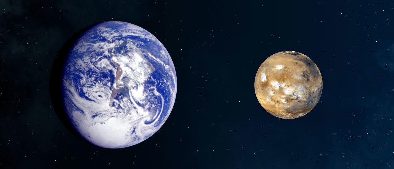 Mars and Earth Comparison