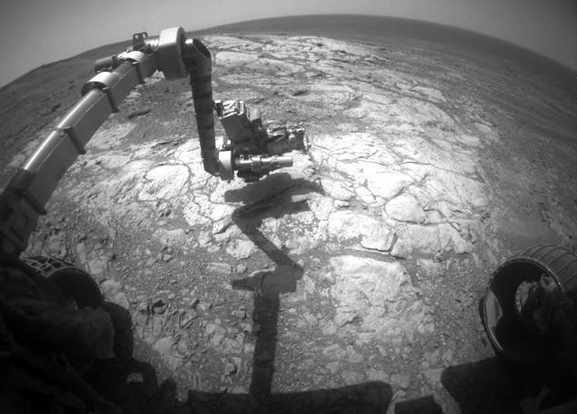 Mars Rover Opportunity Examines Bright 'Athens'